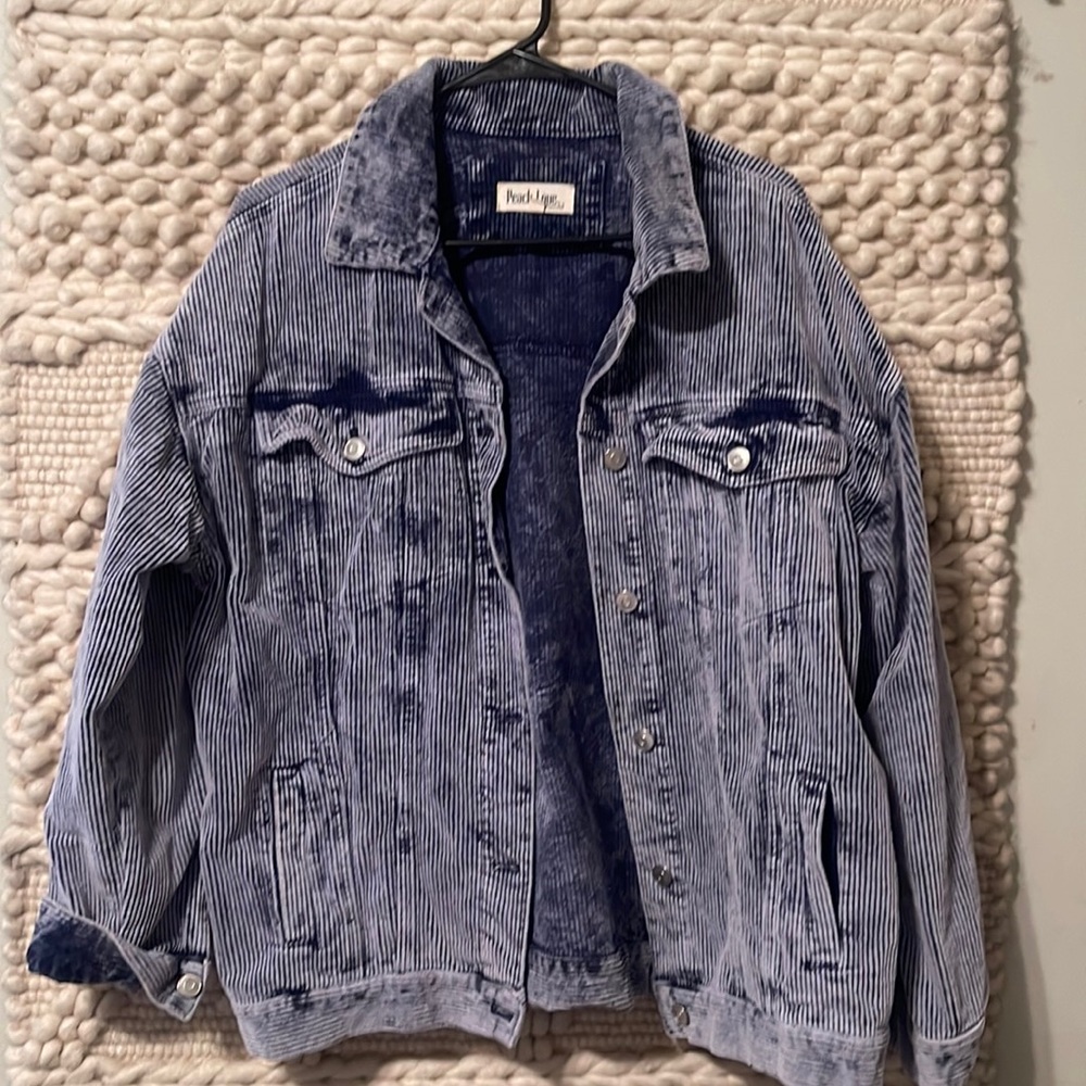 Peach Love California thick corduroy jacket